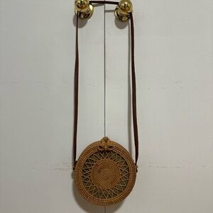 Rattan Crossbody Bag